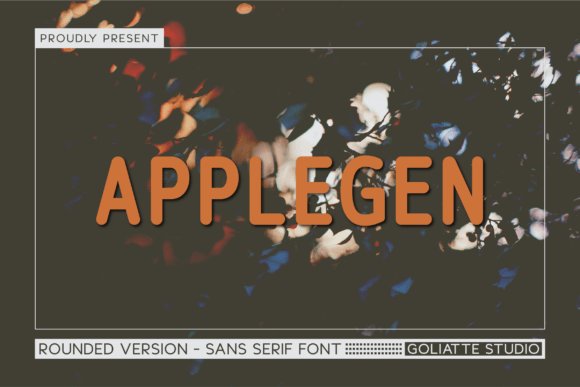 Applegen: A Bold Sans Serif Font for Editorial Design