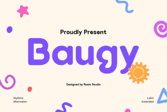 Baugy: The Bold Playful Display Font for Modern Campaigns