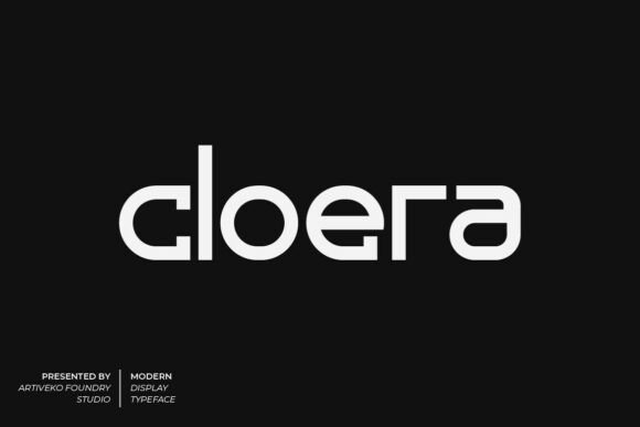 Cloera: The Modern Display Font for Polished Brands