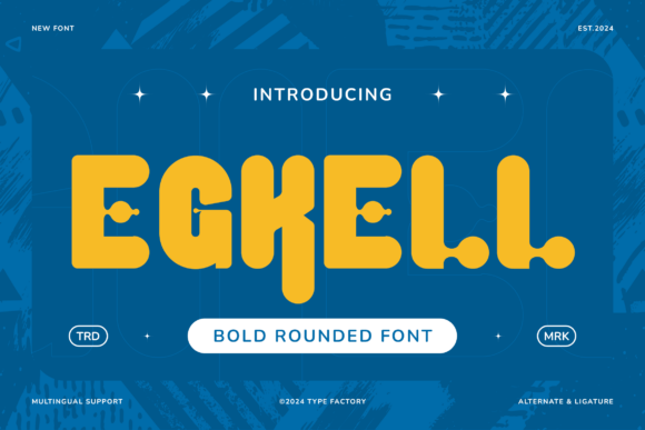 Egkell: A Bold Rounded Display Font for Web Design