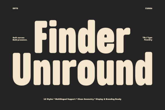 Finder Uniround: A Warm Sans Serif for Modern Editorial Design