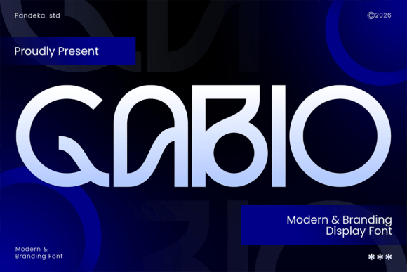 Gabio: A Modern Branding Font for Makers