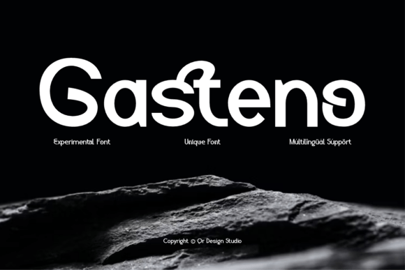 Gasteno: The Bold Font for Authentic Branding