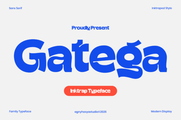 Gatega: The Bold Inktrap Sans for Crafters