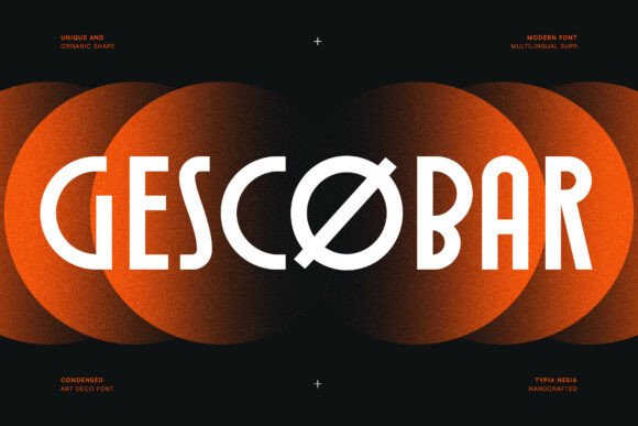 Gescobar: A Modern Condensed Logo Font for Brands