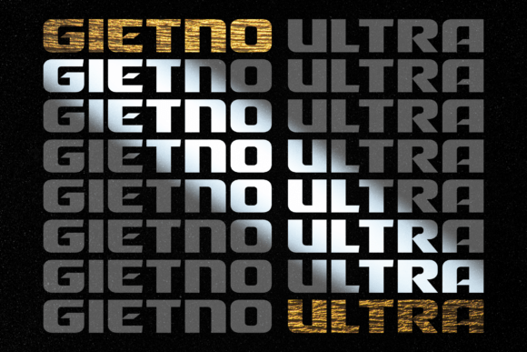 Gietno Ultra: A Bold Sans Serif Font for Editors