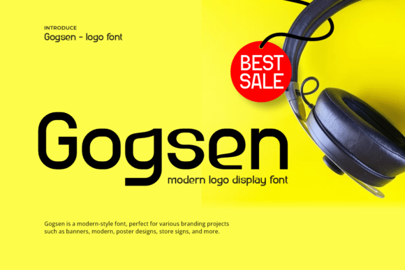Gogsen: A Modern Sans Serif for Friendly Branding