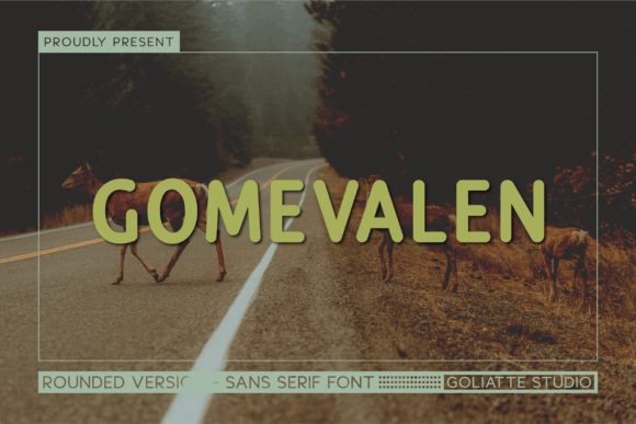 Gomevalen: A Whimsical Font for Small Business Branding