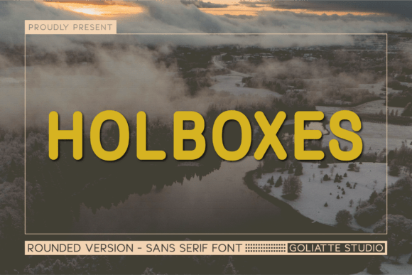Holboxes: A Whimsical All-Capital Font for Makers
