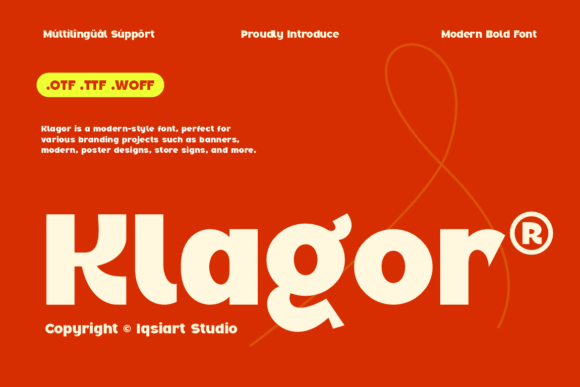 Klagor: A Bold Display Typeface for Editors