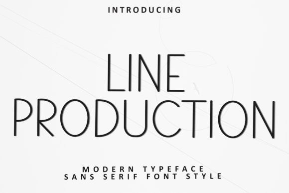 Line Production: A Festive Sans Serif Typeface for Holiday Branding