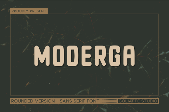 Moderga: A Whimsical All Caps Font for Editorial Design