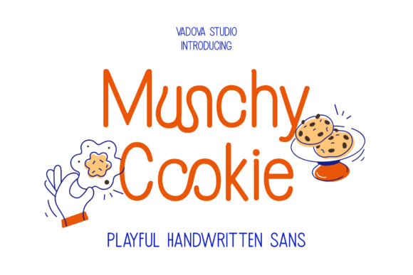 Munchy Cookie: A Playful Display Sans for Makers