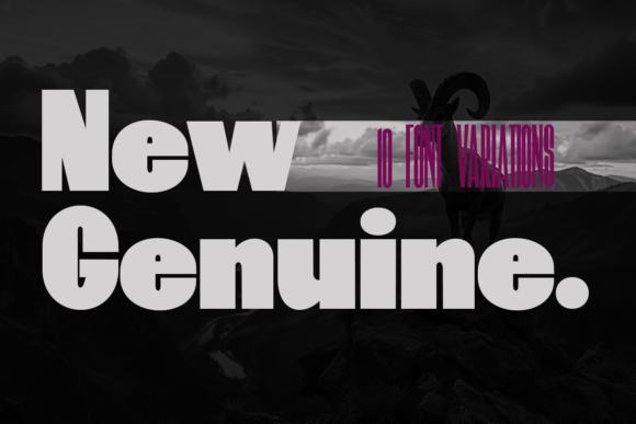 New Genuine: A Bold Sans Serif for Editorial Design