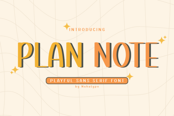 Plan Note: A Handwritten Font for Editorial Design