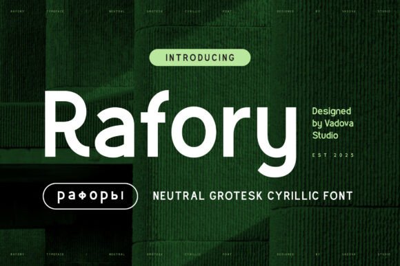 Rafory: A Neutral Grotesk Typeface for Modern Web Design