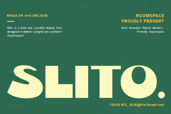 Slito: A Bold Rounded Font for Modern Brands