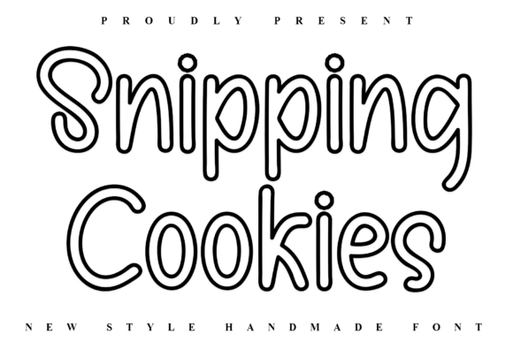 Snipping Cookies: A Warm Font for Makers
