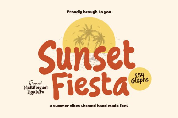 Sunset Fiesta: The Bold Tropical Display Font