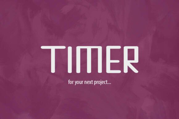 Timer: A Sleek Modern Font for Tech Branding
