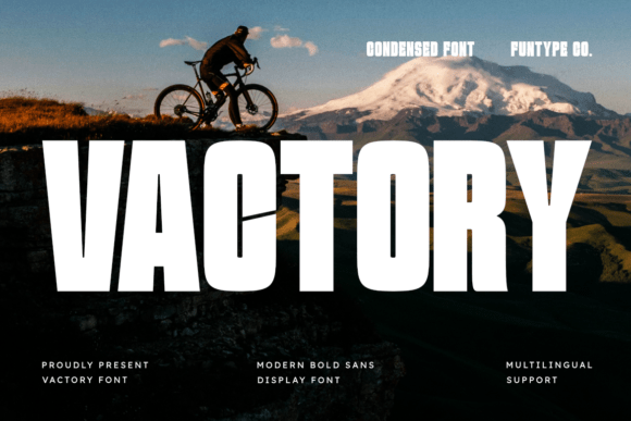 Vactory: The Bold Sans Serif Font for High-Impact Campaigns