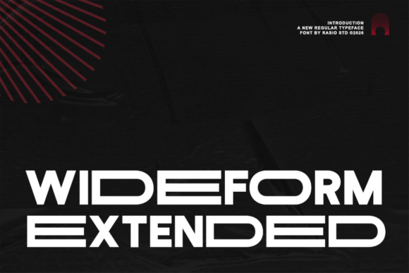Wideform Extended: A Futuristic Display Typeface