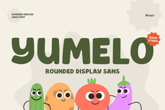 Yumelo Rounded: A Bold Display Typeface for Modern Editors